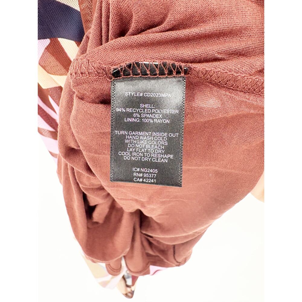 SANCTUARY Dress Size XS NEW Brown Purple Sheath Midi Love Like No Other - Picture 6 of 7